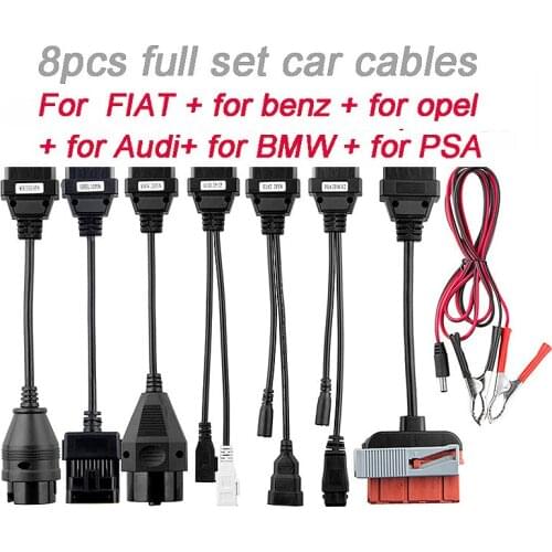 Super car Cables For TCS Pro PLUS OBD2 Cars Diagnostic Interface Tool Diagnose Adapter Full set 8pcs Car Cables factory price