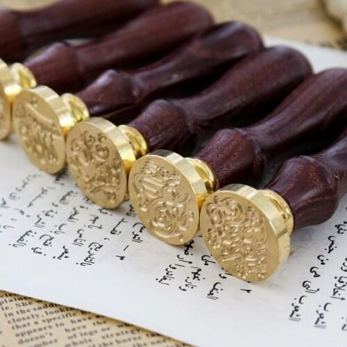 Wax Seal Stamp Retro Wood Classic Sealing Wax Stamps Envelope Decor Antique Stamp