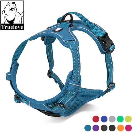 Truelove Reflective Pet Puppy Large Dog Harness for Small Large Dogs No Pull Harness Vest Strap Pitbull Pug Beagle bull terrier