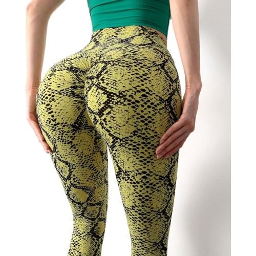 Tie Dye Print Women Running Sports Leggings Push UP Quick Dry Butt Lift Scrunch Fitness Tights