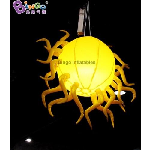 0.8M Inflatable Sun/Valentine Hanging Decor with LED Light Perfect for Outdoor Lighted Arrangement/Home Decoration