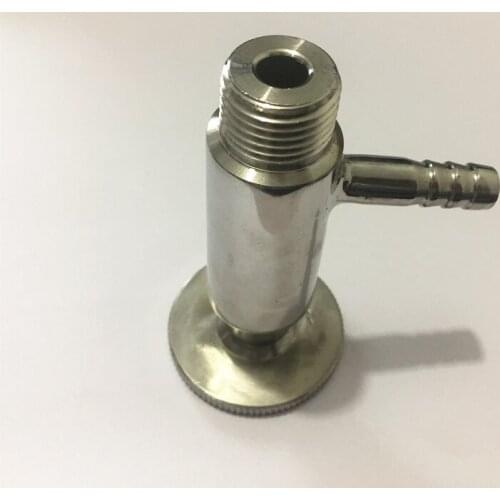 1/2" Male Thread Sanitary Sample Valve DN15 Stainless Steel SUS304 Food Medicine Elliptic Sampling Valve
