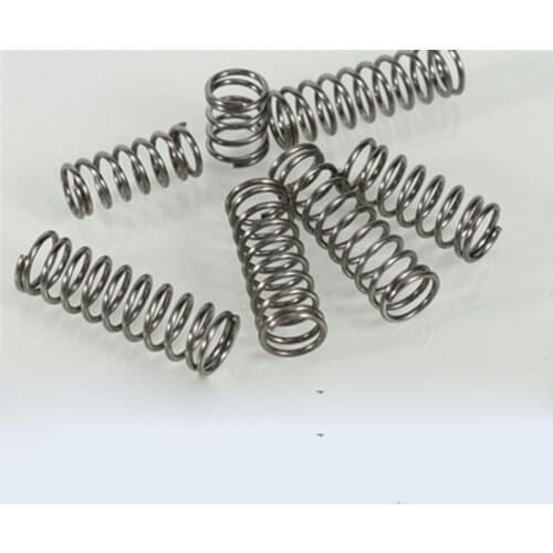5PCS Compression Spring 0.5mm Wire Diameter 5-50mm Length 10mm OD Small Springs