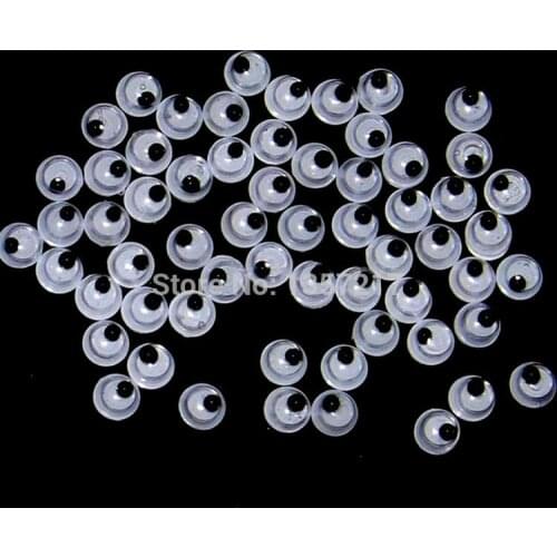 Free Shipping 10000pcs/lot small size 3mm Black And White Oval Design Imitate Animal Eye Dolls Eye For Toy DIY
