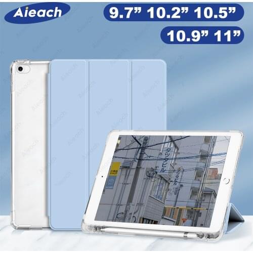 Case For 9.7 iPad 2017 2018 5th 6th Generation Air 1 2 3 4 Case With Pencil Holder For iPad 10.2 7th 8h Pro 11 2020 2021 Case