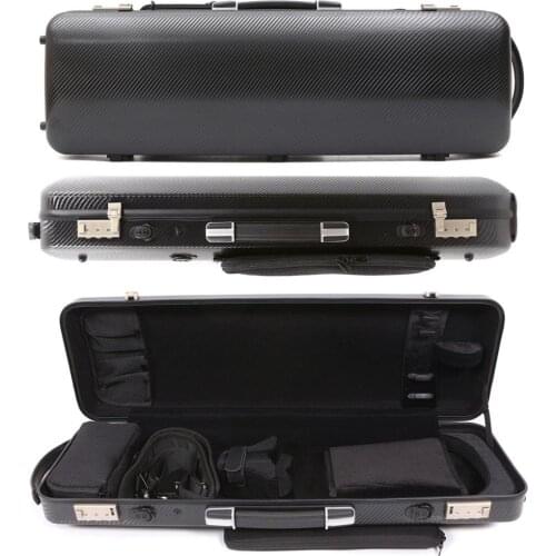 Black violin case 4/4 Composite materials Weight-bearing 150kg Two code lock