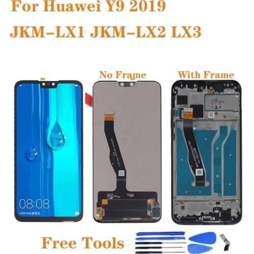 6.5'' Display For Huawei Y9 2019 JKM-LX1 LX2 LX3 LCD Display Touch Glass Panel Screen Digitizer Assembly For Enjoy 9 plus LCD