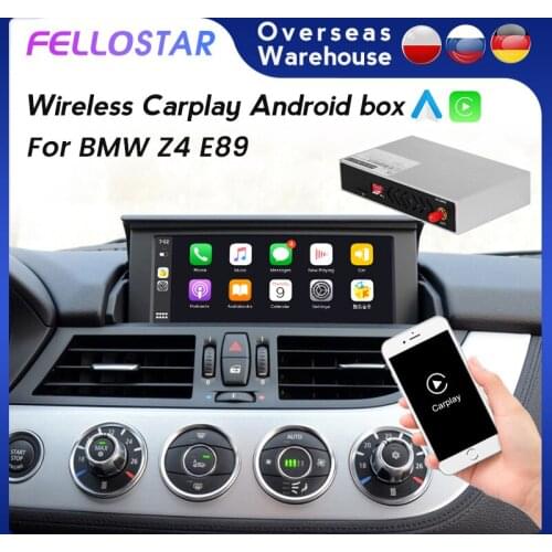 Fellostar Wireless Carplay box For BMW Z4 E89 2009-2020 CIC NBT support Android Auto Decoder Box Rear view camera WiFi BT