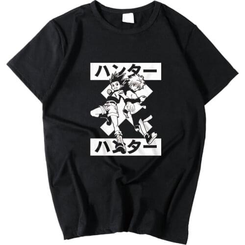 New Hunter X Hunter T-shirt Summer Men Killua Zoldyck Cosplay t shirt Cotton Loose tshirt unisex Tees