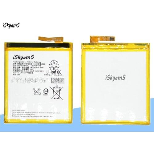 ISkyamS 10pcs/lot 2400mAh LIS1576ERPC Replacement Li-Polymer Battery For Sony M4 Aqua E2303 E2333 E2353 E2363 E2312 E2306