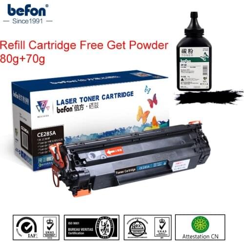 Befon Easy-refill 285A Toner Cartridge Replacement for HP CE285A 85a for P1102 P1102W laserjet pro M1130 M1132 M1134 M1212