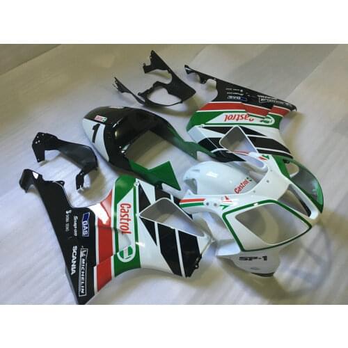 Motorcycle Fairing Kit for VTR1000 SP1 00 01 02 03 VTR 1000 2000 2001 2002 2003 Green White Black Bodywork+Gifts HM06