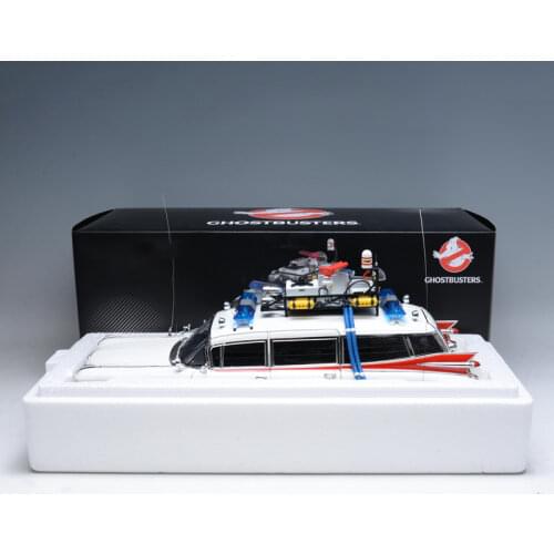 Diecast 1/18 Scale Ghostbusters Car Model Die-cast Alloy Cars Toy Children Adult Collection Gifts Souvenir Collect Display Show