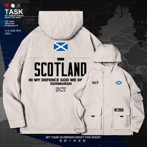 Scotland Alba Scots Scottish Gaelic GB SCT men jacket hooded nation flag fashion top clothing coat printed new autumn clothes