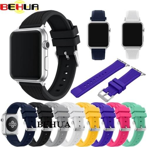 Pineapple Style Sport Band For Apple Watch Series 3/2/1 4 Soft Silicone Strap For iWatch 42mm 38mm 44mm 40mm Watch Strap correa