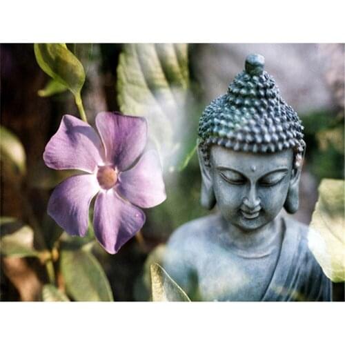 Religious Buddha Pre-Printed 11CT Cross-Stitch Kit DIY Embroidery DMC Threads Handicraft Painting Needlework Promotions