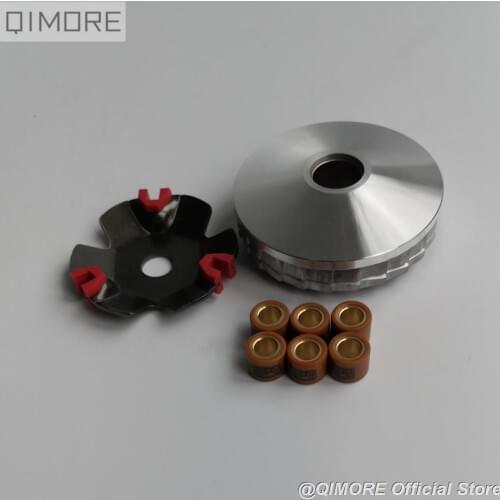 Performance racing variator set (8-gram rollers) for Scooter 4 stroke GY6 50 GY6 80 139QMB DIO50 AF27 AF28 ZX50 AF34 AF35 AF38