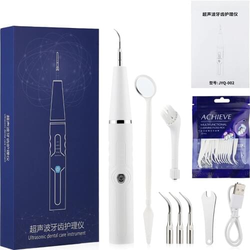 Portable 5 Modes Ultrasonic Electric Dental Scaler USB Sonic LED Tooth Calculus Remover Oral Hygiene Smoke Stains Tartar Cleaner