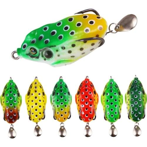Bait Poison Toad Soft Frog Leather Thunder Frog Modified Thunder Frog Double Hook Sequins Thunder Frog 8 Cm 13 G Fine Packaging