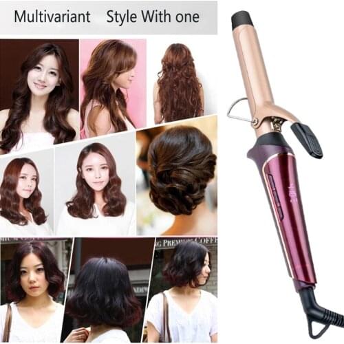 Professional Curling Wand for Short Hair Straightener Mini Flat Iron Ceramic Hair Curler Temperature Adjustable Hair Cur D2TA