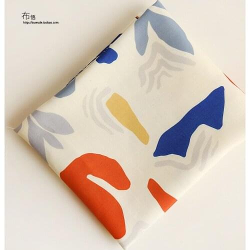 50*145cm Simple Geometric Fabric Tablecloth Pillow Pillow Apron Fabric Handmade DIY Bag Accessories Fabric