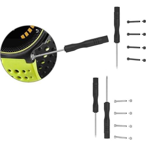 ALLOYSEED 15mm Smart Watch Band Strap Ear Rod Connecting Rod with Screwdrivers for Garmin Forerunner 235 220 230 620 630 735XT