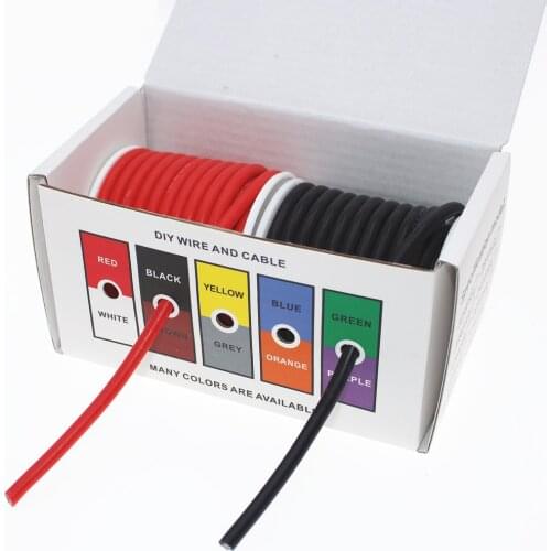 Heat-resistant cable wire Soft silicone wire 12AWG 14AWG 16AWG 18AWG 20AWG 22AWG 24AWG 26AWG 28AWG 30AWG heat-resistant silicone