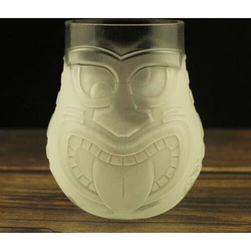 Thicker glass Tiki cup personalized cocktail cup Tiki cup Halloween grimace cup