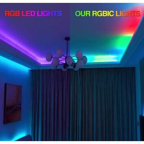 Bluetooth Muziek Led With RGB 5050 12V Niet Watertight Led With Wire End Diode 5m 10m 15m 20m Flexiblele Led Adapter