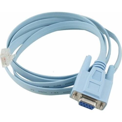 1.5m RJ45 Male to 9 Pin RS232 RS-232 DB9 Female Plug LAN Router Cable Connector
