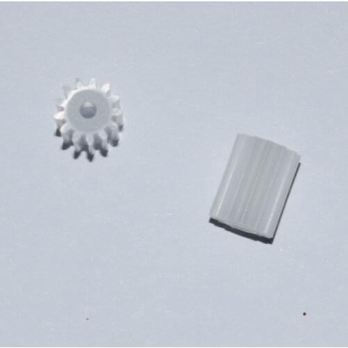10/100pcs 13T 10mm length/2mm hole/OD 7.5/plastic motor gear/rc car/DIY toys accessories/technology model parts/baby toys