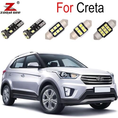 10PCS Good Quality Canbus Error Free LED Interior Dome Indoor Light Lamp Kit For Hyundai Creta 2015 2016 2017 2018 2019 2020