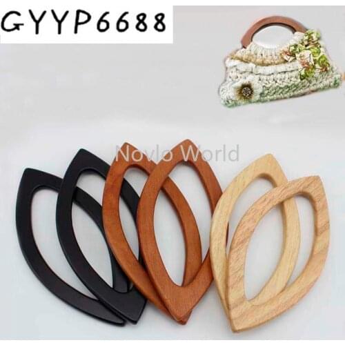 2-10-30pcs High quality Sewing Wooden Purse Frame Eyeball Handle DIY Handbag Accessories Handles Wholesale Handle