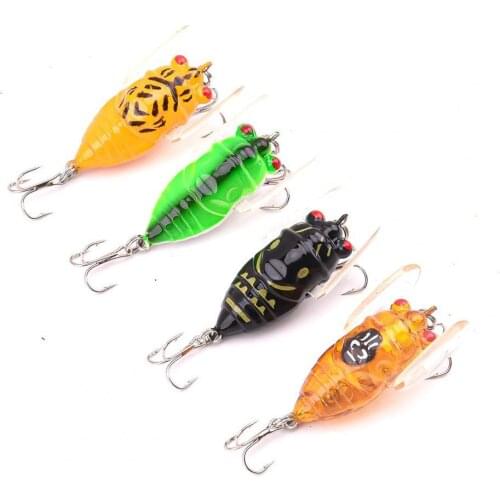 4cm 6.4g Fishing Lure Bionic Attractive Lightweight Insect Top Water Crank Artificial Bait Fake For Fishing Tackle Lure