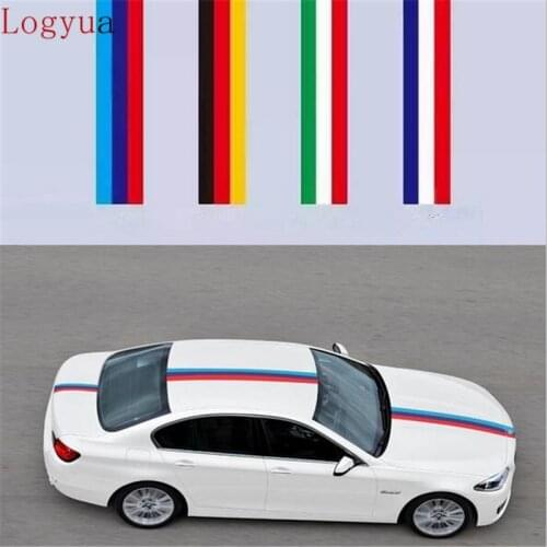 Car 200CM*15CM DIY Style Decal Wrap Car Stickers Russia France Germany Italy Flag Film Accessories For Audi Bmw Benz VW
