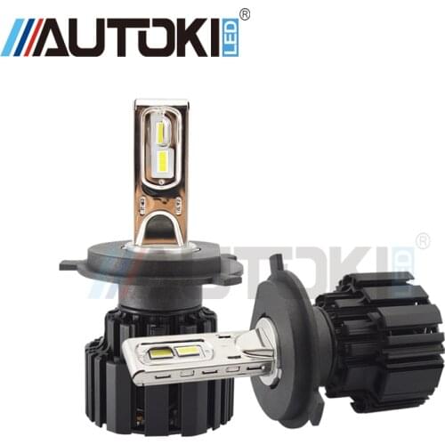 Free Shipping Autoki Super bright Car Led Headlight Bulb 100W/pair 13600lm headlamp 6000K H4 H7 H11 9005 9006 9012 car headlight