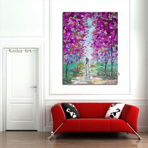 Large 100% handpainted rose abstract modern oil painting on the canvas wall of the art wall picture for the living room decor