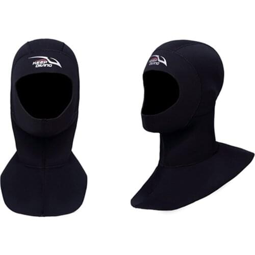 Keep Diving Hat Scuba Diving Hood Shoulder Snorkeling Winter Swim Warm Cap Shoulder Snorkeling Equipment Hat Cap 3mm