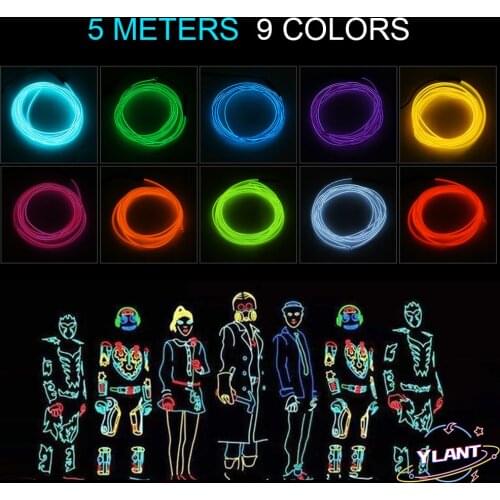 El Led Neon Wire Under Car Flexible Soft Tube Lights Christmas LED Strip Sign Anime/Body Woman/Rooms Rope Light RGB Neon Light