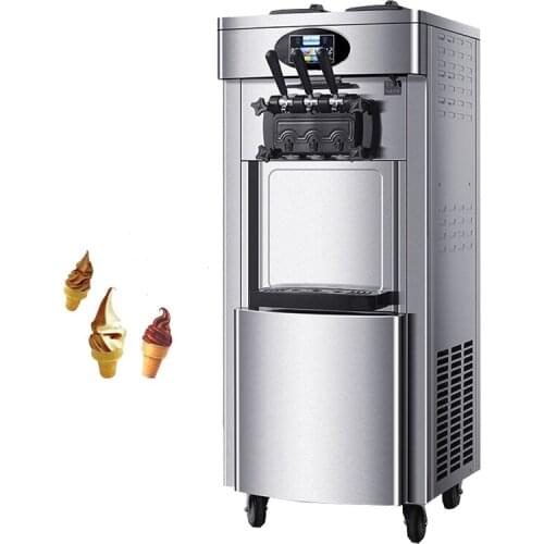 Electric Soft Ice Cream Machine English Operating System Ice Cream Makers Machine