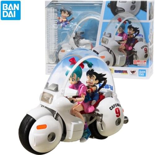 Bandai Dragon Ball Bulma Locomotive SHF Capsule Motorcycle Anime Action Figures ABS Collectable Model Toys Birthday Gift