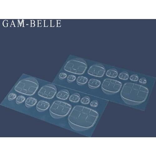 GAM-BELLE 60tips Transparent Double Side Adhesive Tapes Nail Glue Sticker Press on Nails DIY False Nails Extension Manicure Tool