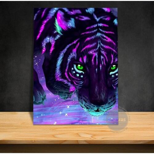 Canvas Art tiger Pictures Home Decoration Paintings Poster HD Prints Wall Art Modular Living Room