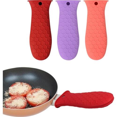 Silicone Handle Holder Cookware Parts Potholder Cast Iron Skillet Grip Sleeve Cover Pots Pans Handle Parts