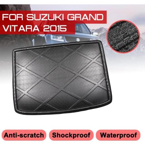 Car Rear Trunk Boot Mat Waterproof Carpet Anti Mud Tray Cargo Liner For Suzuki Grand Vitara 2015 Floor Mats