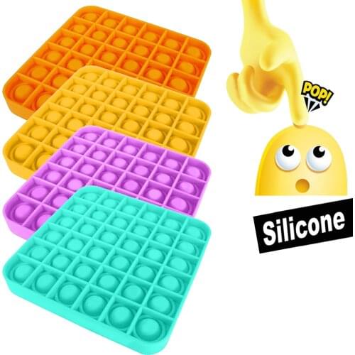 Colorful Push Bubble Fidgety Sensory Toy Adult Antistess Autism Special Needs Stress Reliever Toys for Chidren Christmas Gift