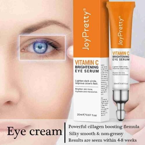Vitamin C Eye Cream Remove Dark Circles Eye Serum Brightening Hyaluronic Acid Remove Fine Lines Anti Eye Bag Skin Care 20g