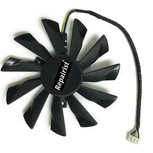 GPU Cooler 95mm 4 Pin PLD10010S12HH Graphics Card Fan Cooler For Radeon MSI GTX 770 760 R9 280X 290X as Replacement