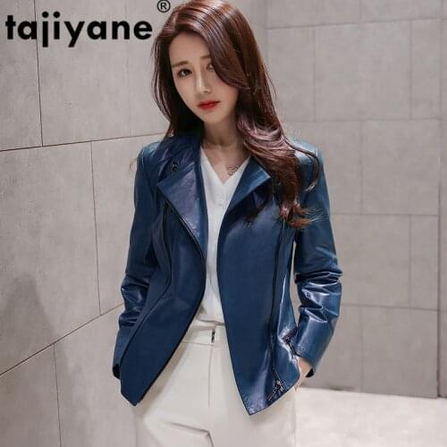 Tajiyane 100% Real Leather Jacket Women Winter Spring Natural Sheepskin Coat Female 2020 Montone Genuine Leather Jackets FX9803
