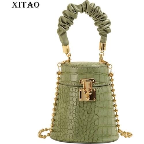XITAO Small Design Messenger Bag Patchwork Small Fresh Casual Style Pleated 2021 Summer Minority Elegant Shoulder Bag LDD2081